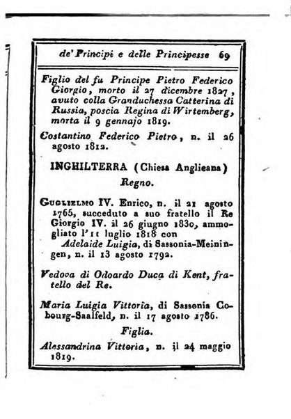 Almanacco di corte