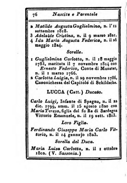 Almanacco di corte