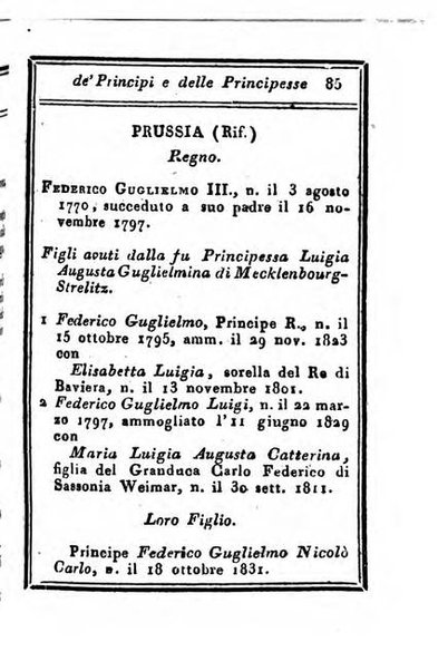 Almanacco di corte