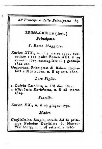 Almanacco di corte