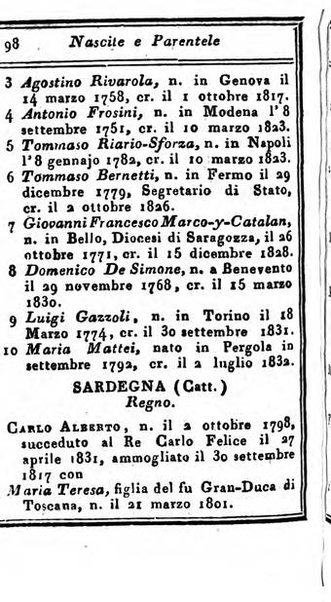 Almanacco di corte