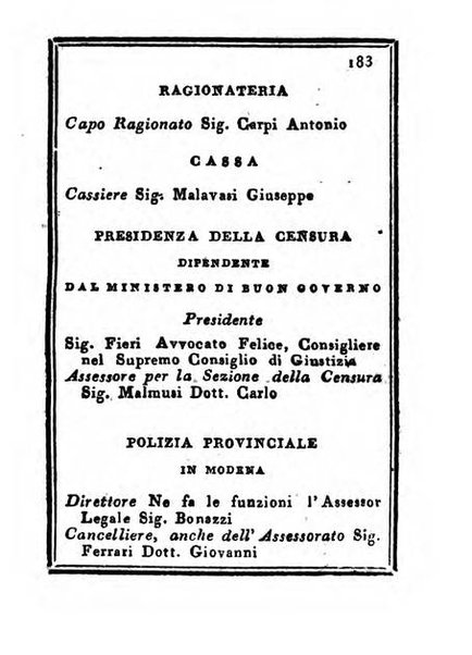 Almanacco di corte