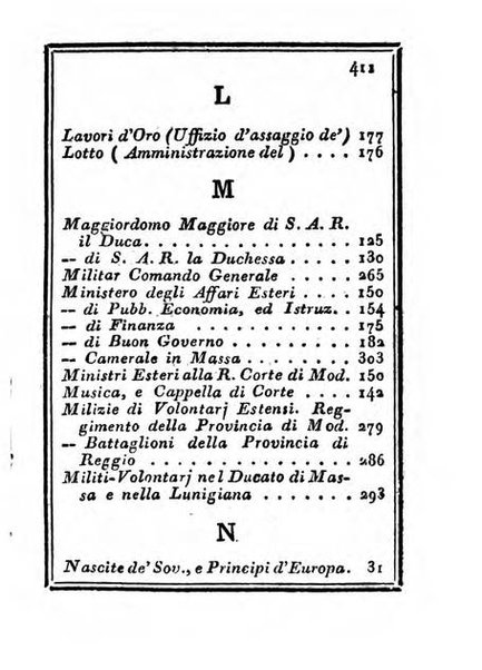 Almanacco di corte