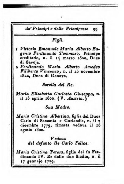 Almanacco di corte