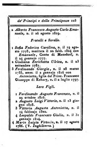 Almanacco di corte