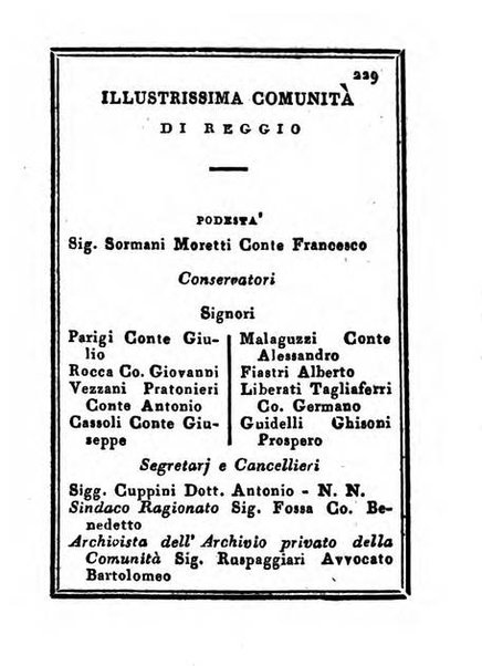 Almanacco di corte