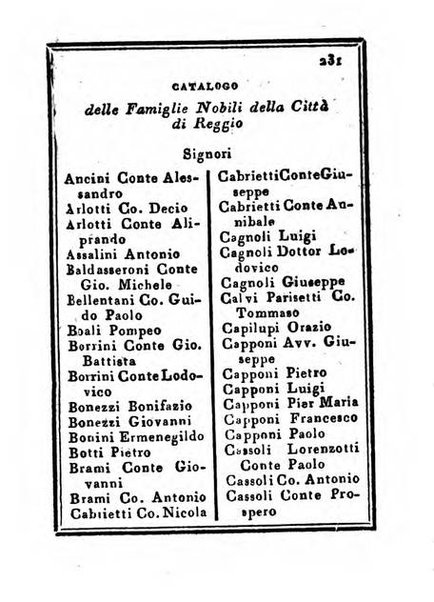 Almanacco di corte