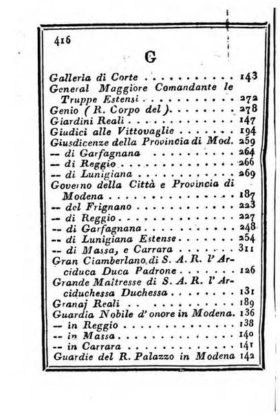 Almanacco di corte