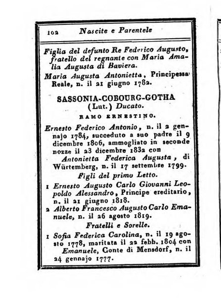 Almanacco di corte