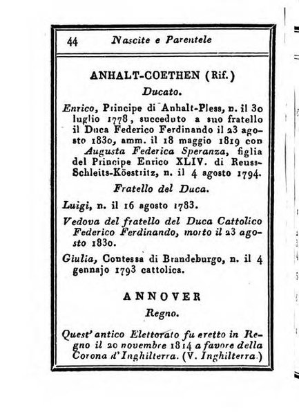 Almanacco di corte