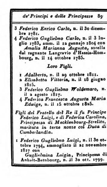 Almanacco di corte