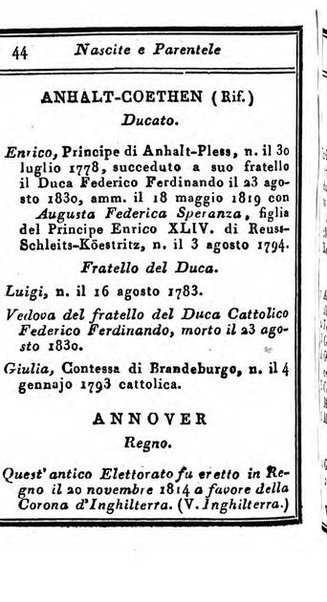 Almanacco di corte