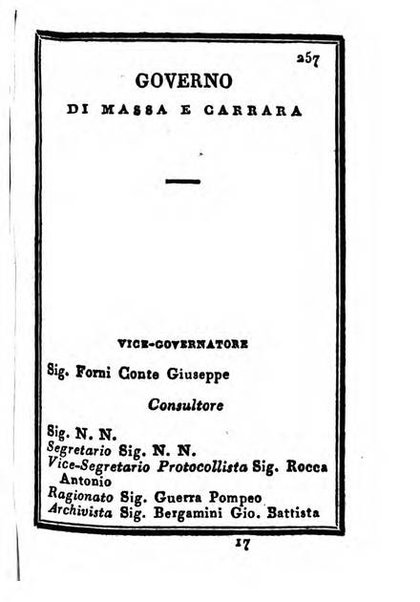 Almanacco di corte