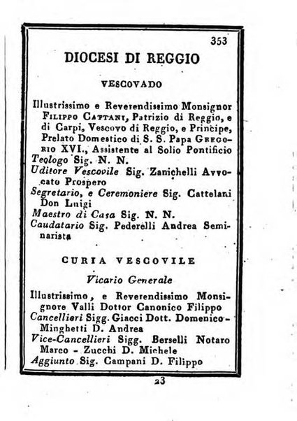 Almanacco di corte