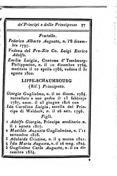 Almanacco di corte