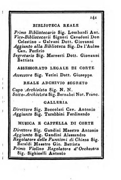 Almanacco di corte