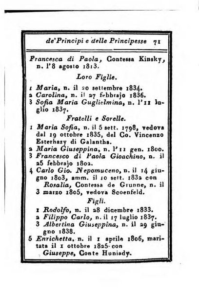 Almanacco di corte