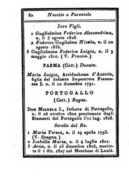 Almanacco di corte