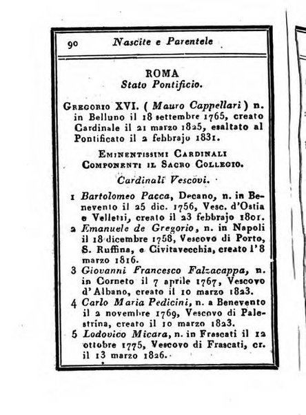 Almanacco di corte