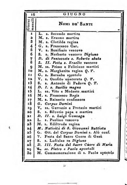 Almanacco di corte