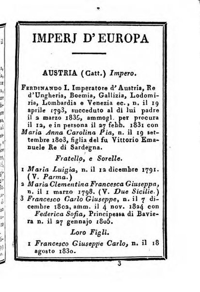 Almanacco di corte