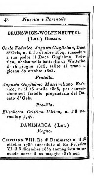 Almanacco di corte