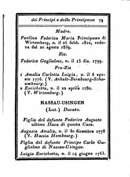 Almanacco di corte