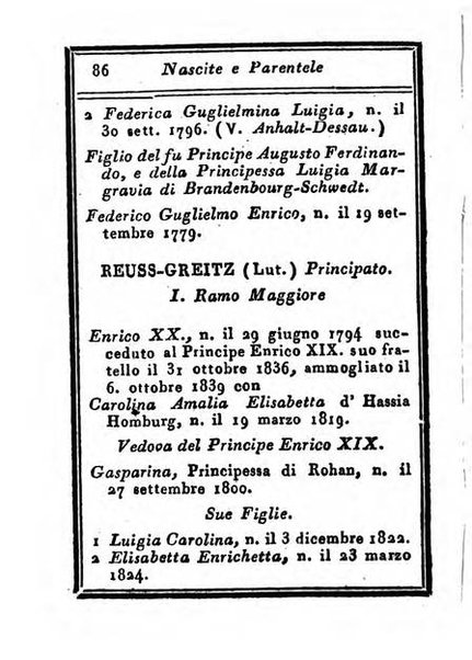 Almanacco di corte