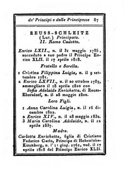 Almanacco di corte