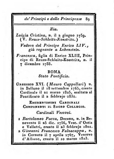 Almanacco di corte