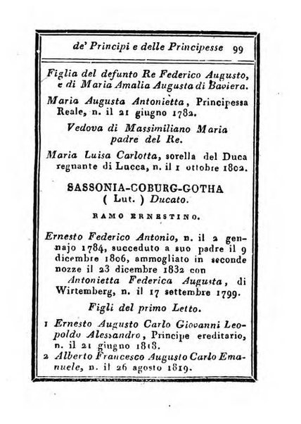 Almanacco di corte