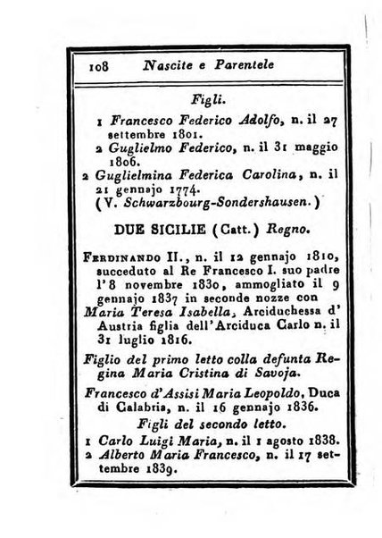 Almanacco di corte