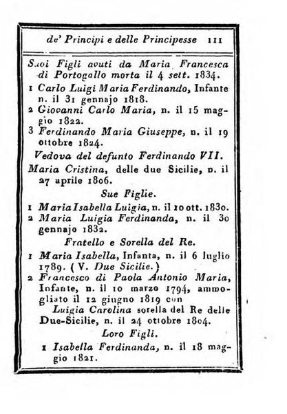 Almanacco di corte