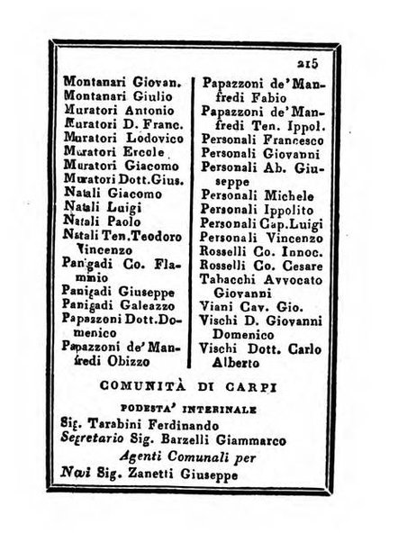 Almanacco di corte