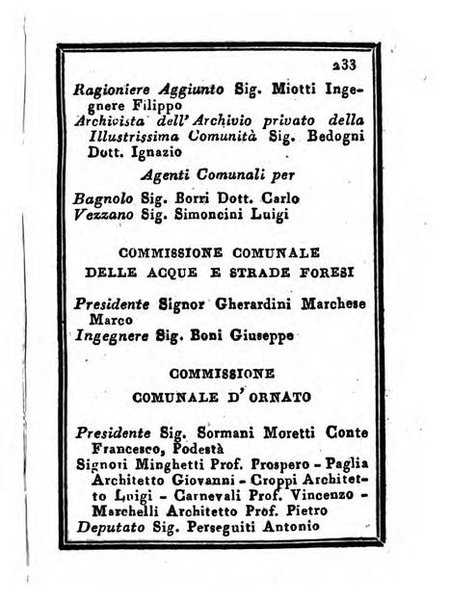 Almanacco di corte