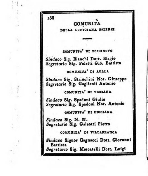 Almanacco di corte