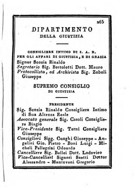 Almanacco di corte