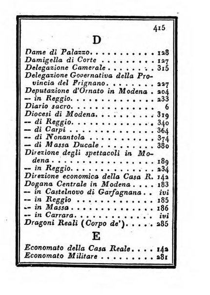 Almanacco di corte