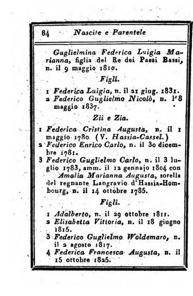 Almanacco di corte