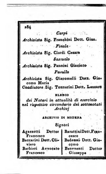 Almanacco di corte