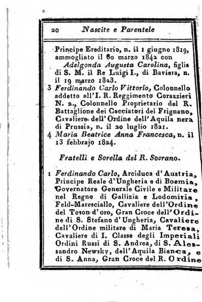 Almanacco di corte