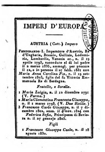 Almanacco di corte