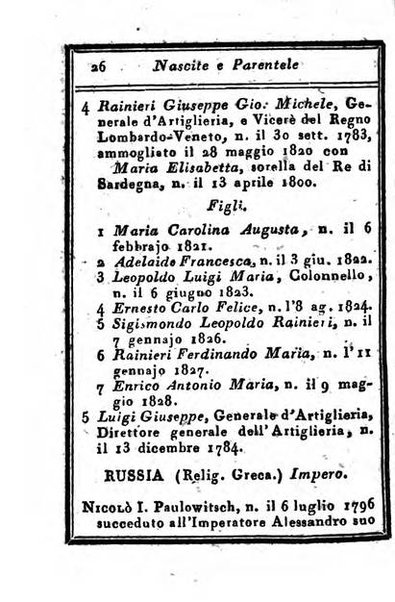 Almanacco di corte