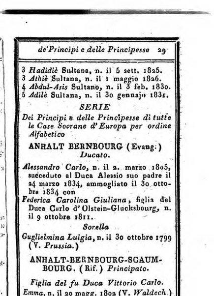 Almanacco di corte