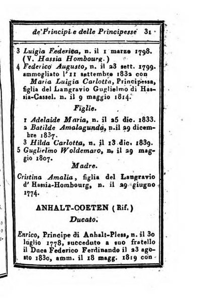 Almanacco di corte