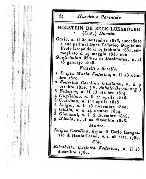 Almanacco di corte