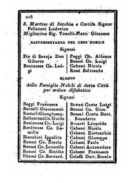 Almanacco di corte