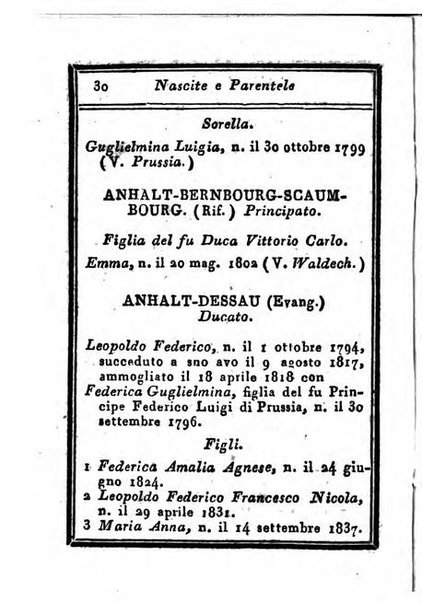 Almanacco di corte