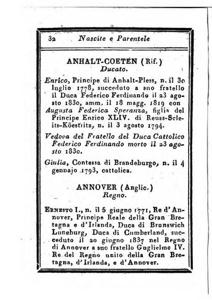 Almanacco di corte