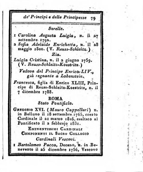 Almanacco di corte